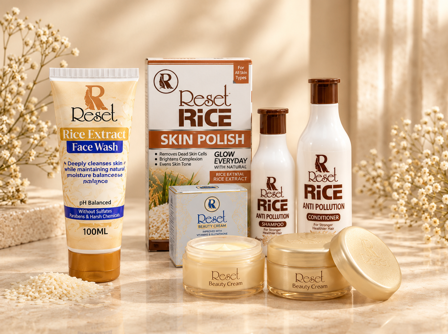 Reset Rice Radiance Trio Bundle packaging